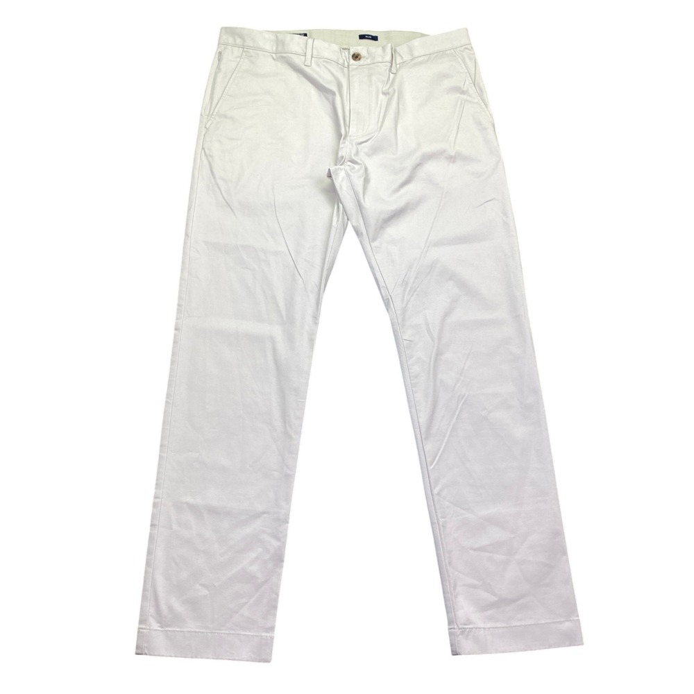 J.Crew Flex Slim Fit‎ Chino Pants Mens 36x32 Khaki Stone Beige Cotton Blend NEW